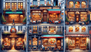 Article de blog, JobXtra.be Une rue animée de Bruxelles grouille de restaurants, chacun offrant une expérience culinaire unique. Sur la droite, il y a un charmant restaurant moyen-oriental tenu par un restaurateur kurde, avec l'arôme des falafels frais qui flotte dans l'air. À côté, se trouve un pittoresque restaurant mexicain qui attire le regard avec sa façade colorée et l'odeur alléchante des tacos, géré par une femme hispanique. Un élégant bar à sushis dirigé par un homme japonais se situe juste à côté, la décoration en bambou et l'étalage de poissons frais faisant écho à l'esthétique traditionnelle japonaise. Plus loin dans la rue, un café italien possédé par un homme noir, les arômes de café fraîchement moulu et de pizzas ajoutant à l'atmosphère vivante. Chacun de ces établissements est un témoignage de la mosaïque culturelle qu'est Bruxelles.